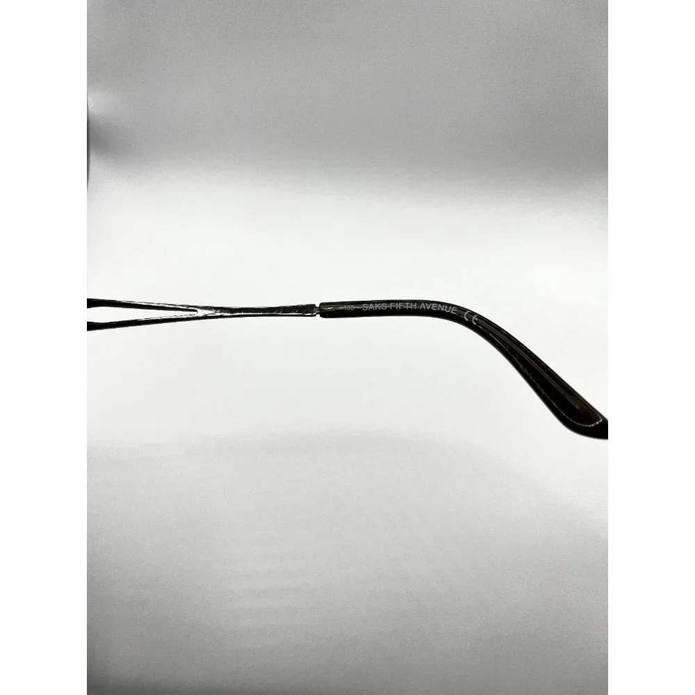 Saks Fifth Avenue Eyeglasses Halfrim Saks 246 OCVL 135 Dark Brown - Picture 4 of 5